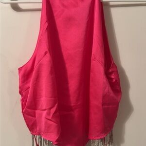 Elegant Pink Sleeveless Top
